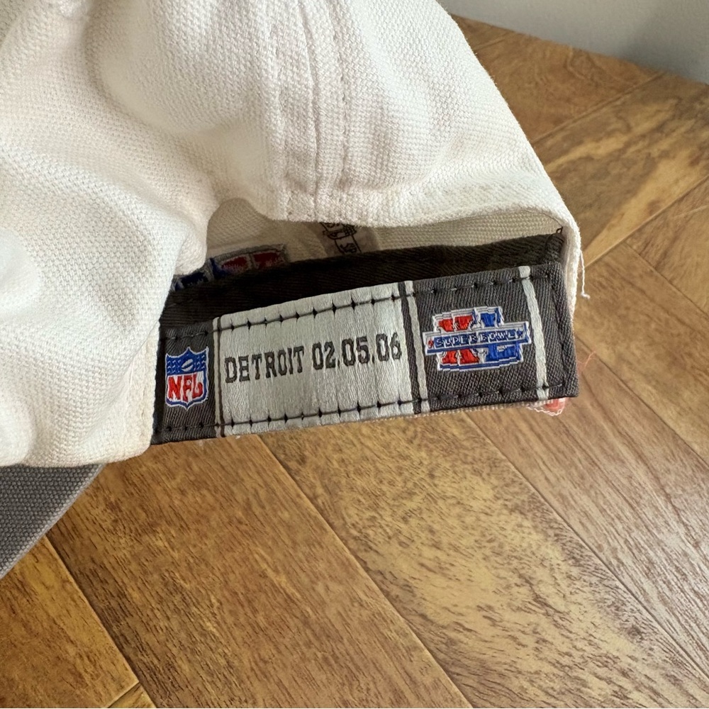 Reebok Gray White Champion Hat Steelers 2006 Super Bowl Superbowl football nfl - Picture 8 of 8